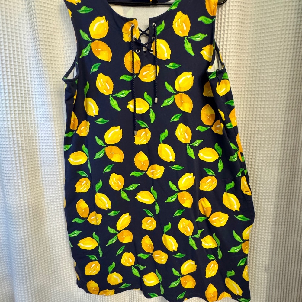 Denim & Co Beach Lemon Dress